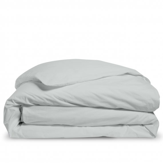 Housse de couette percale - Gris clair
