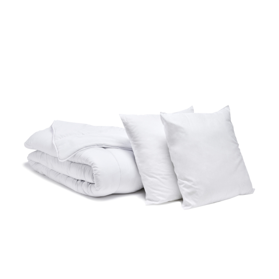 Pack couette + oreillers lavable à 95° - 2 personnes