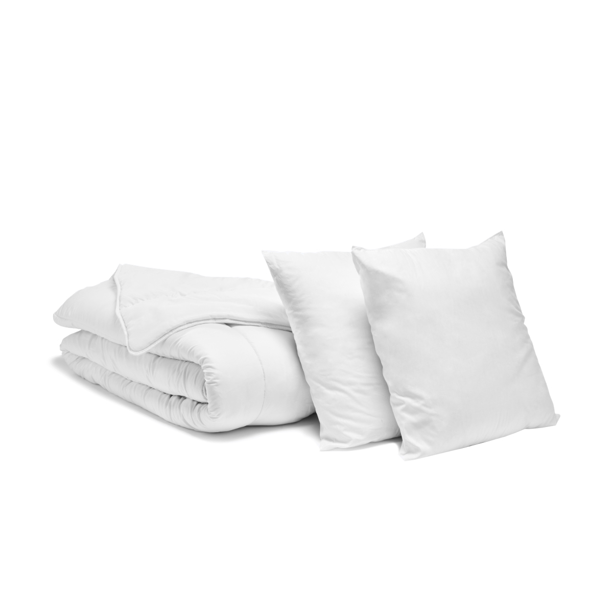 Pack couette et oreillers coton bio - lit 2 places