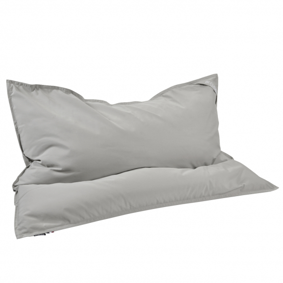 Pouf XL d'extérieur Gris perle